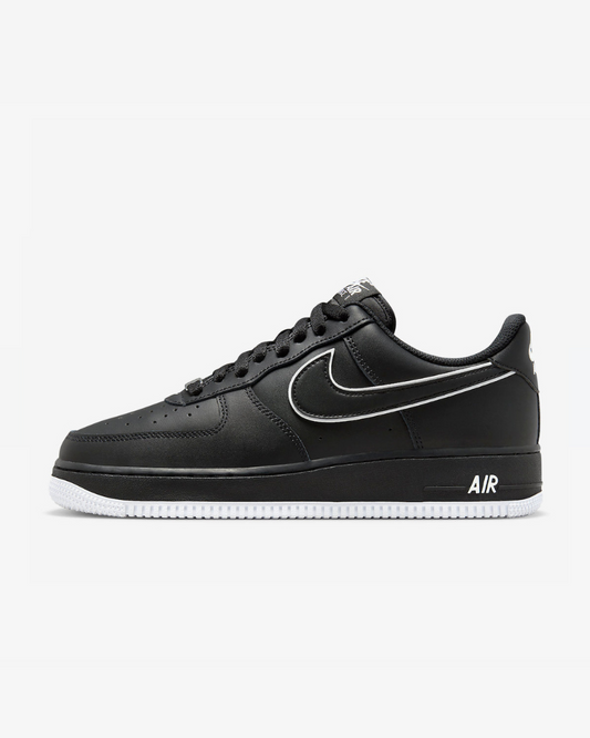 Tenis Air Force 1 Low '07 Black White Sole (2023)